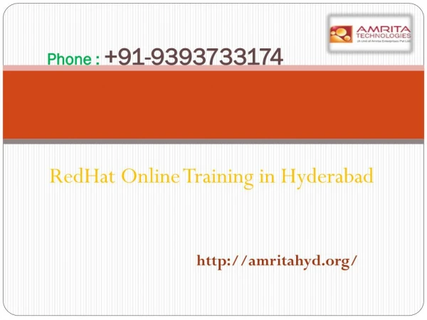 RedHat Online Training in Hyderabad