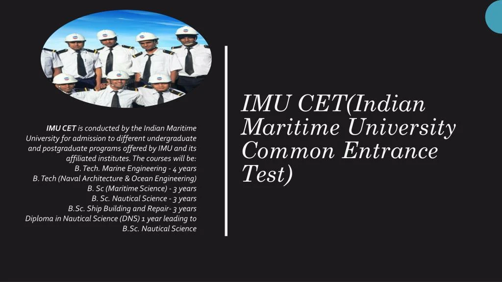 imu cet indian maritime university common entrance test