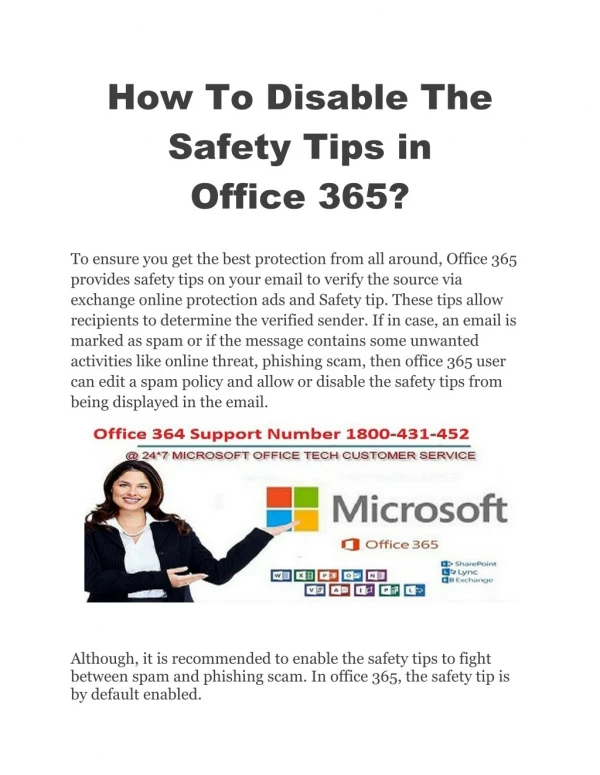How To Disable The Safety Tips in Office 365?