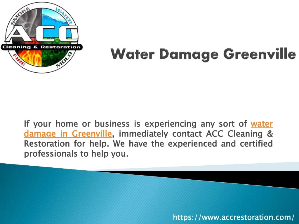 water damage greenville