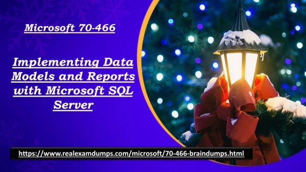 Verified Microsoft 70-466 Exam Questions - Microsoft 70-466 Exam Study Material Realexamdumps.com