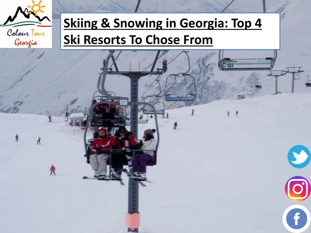 skiing snowing in georgia top 4 ski resorts