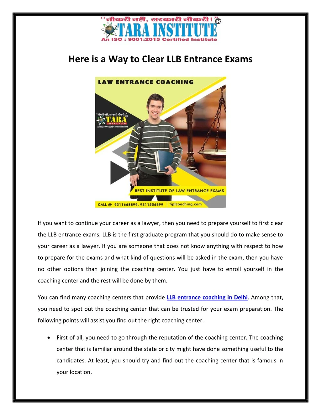 here is a way to clear llb entrance exams
