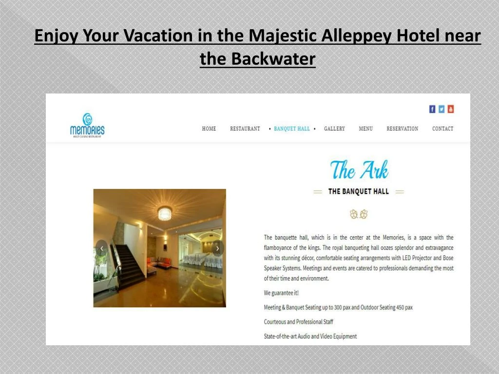 enjoy your vacation in the majestic alleppey
