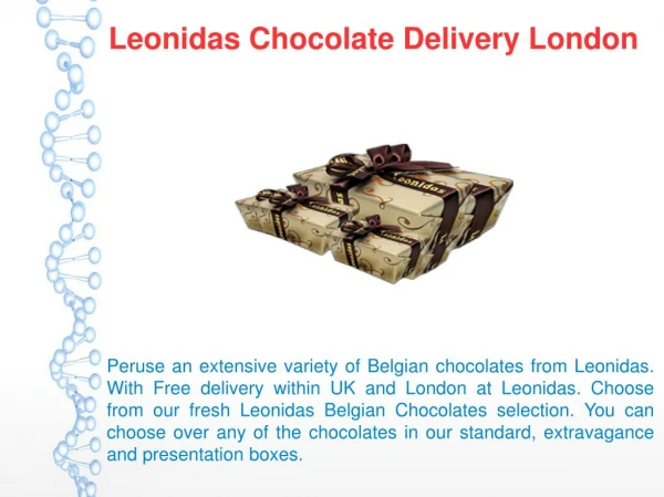 Leonidas Chocolate Delivery London
