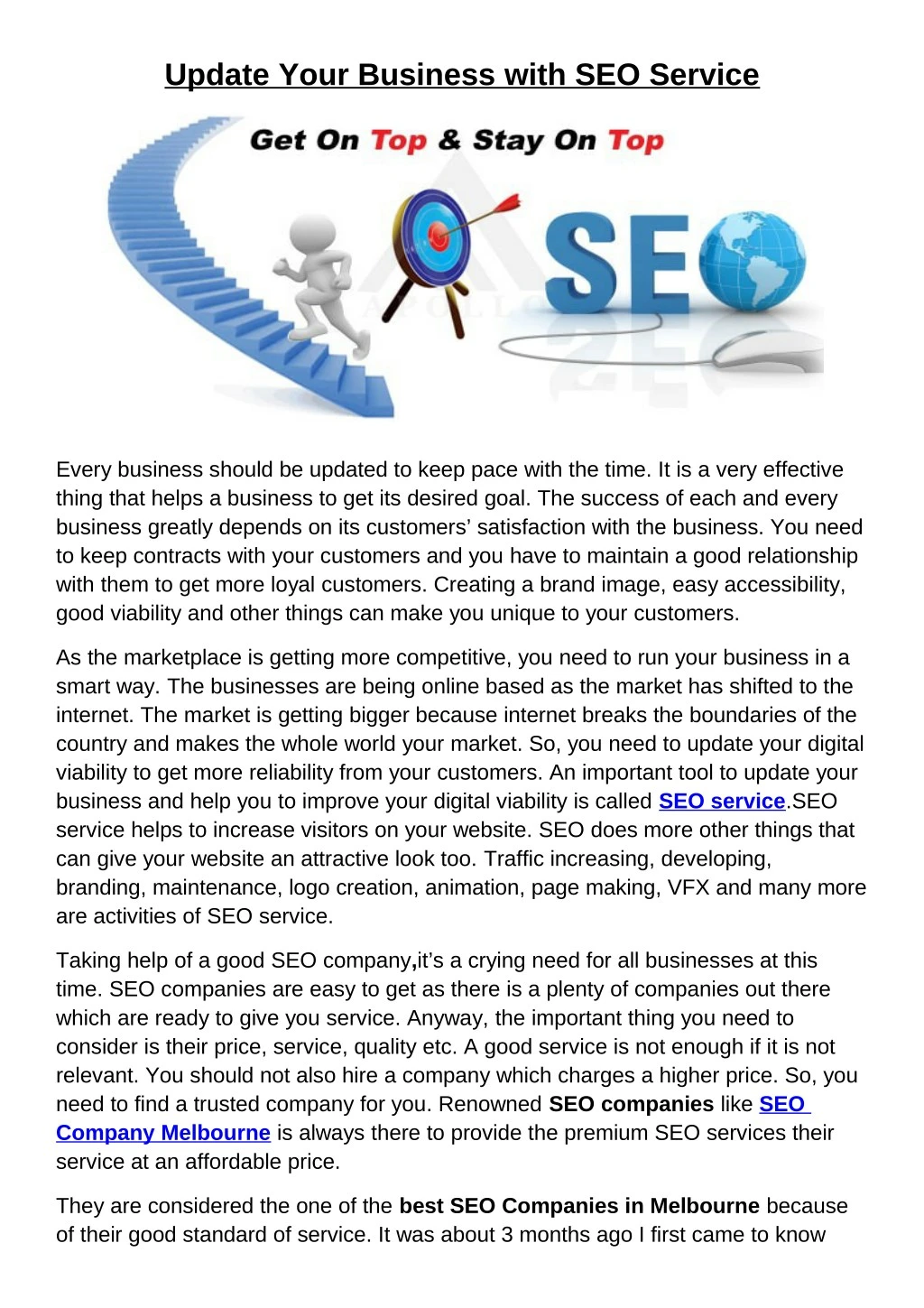 update your business with seo service