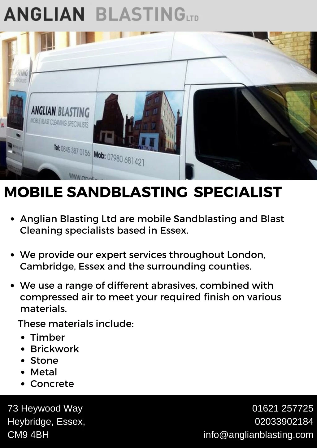 mobile sandblasting specialist