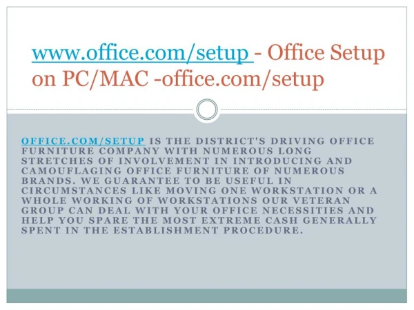 www office com setup office setup on pc mac office com setup