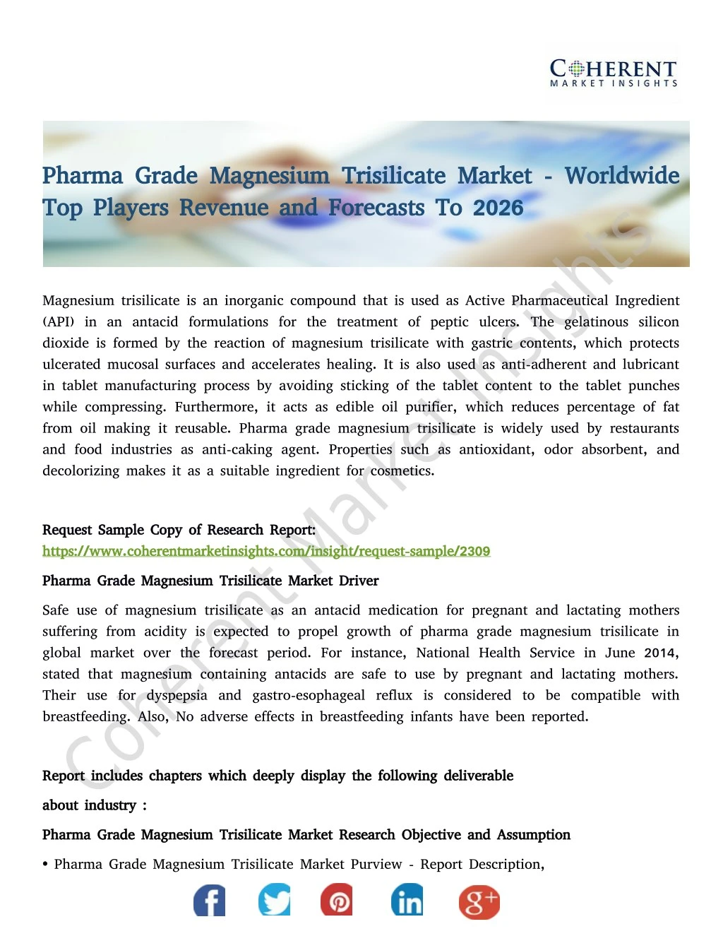 pharma grade magnesium trisilicate market