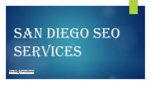 San Diego SEO Services