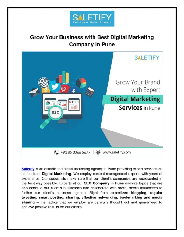 Grow Your Brand with Expert Digital Marketing Services in Pune