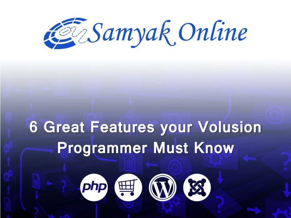 6 great features your volusion programmer must know