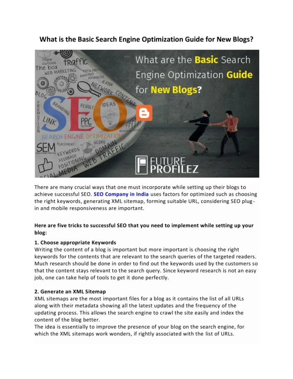 What is the Basic Search Engine Optimization Guide for New Blogs?
