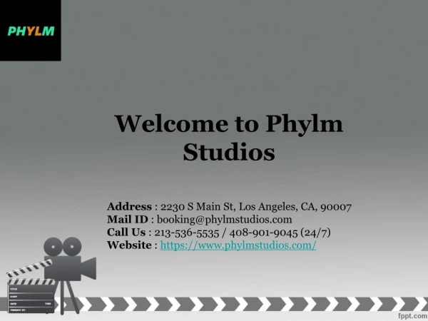 Film Studio Los Angeles at Phylm Studios
