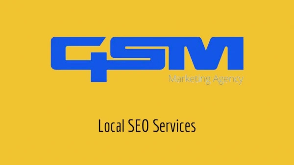 Best Local SEO Services GSM Markting Agency Tucson