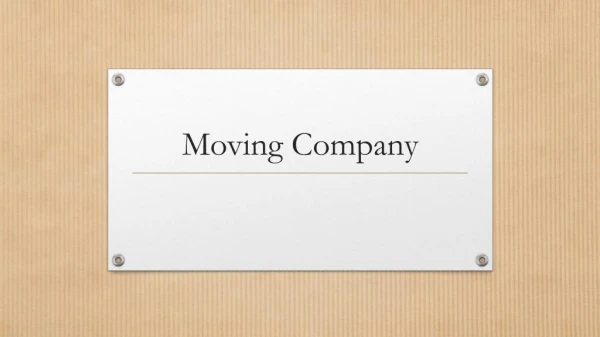 Moving Company Ottawa