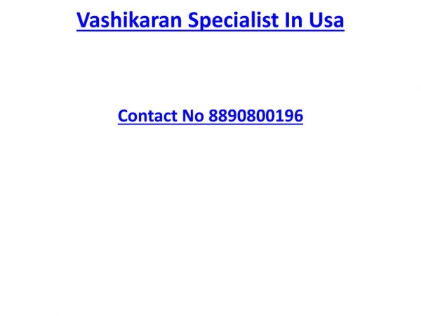 Vashikaran Specialist In Usa