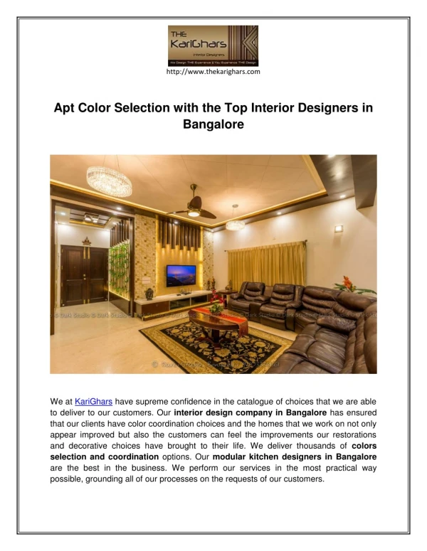 Expert Home Décor from the Top Interior Designers in Bangalore