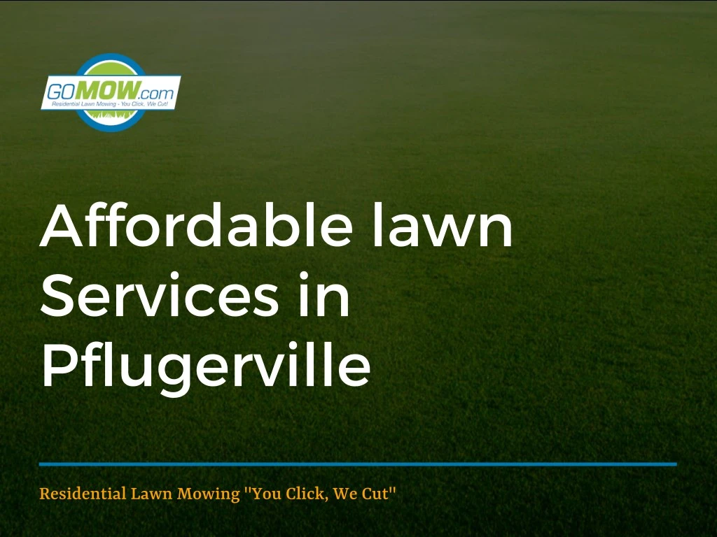 affordable lawn services in pflugerville
