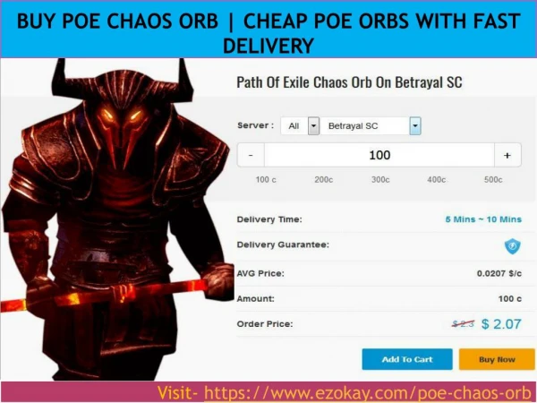 Buy Poe Chaos Orb, Cheap Poe Orbs With Fast Delivery
