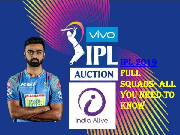IPl Full Squads -All you need to know-India Alive