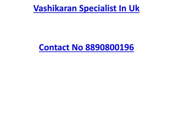 Vashikaran Specialist In Uk
