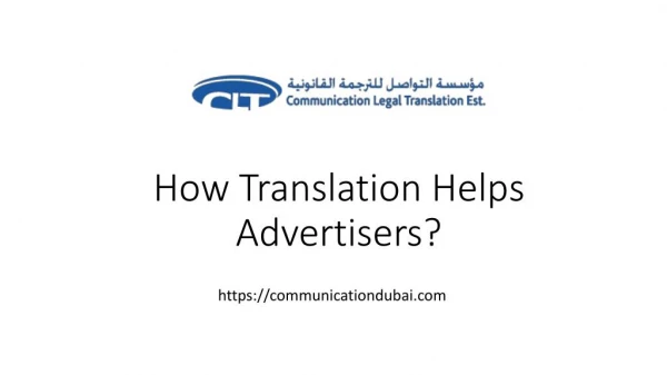 How Translation helps Advertisers?