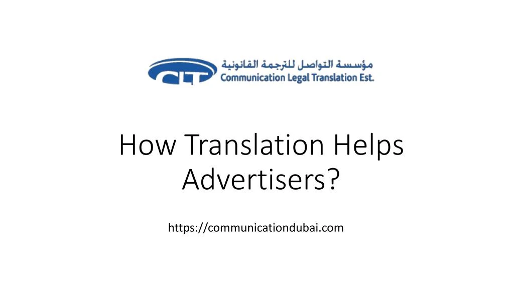 how translation helps advertisers