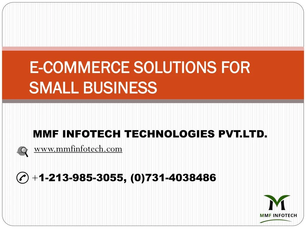 e commerce solutions for small business