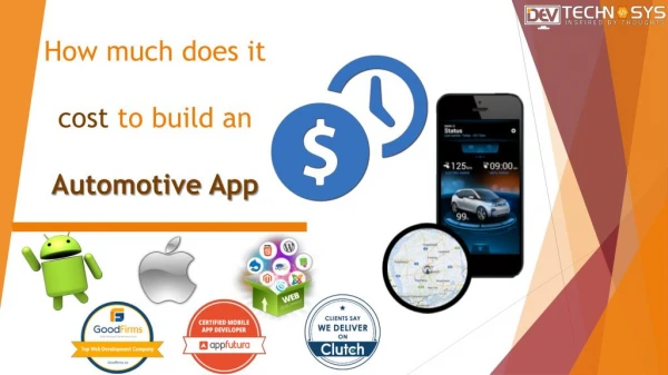 How Much does it Cost to Build an Automotive App