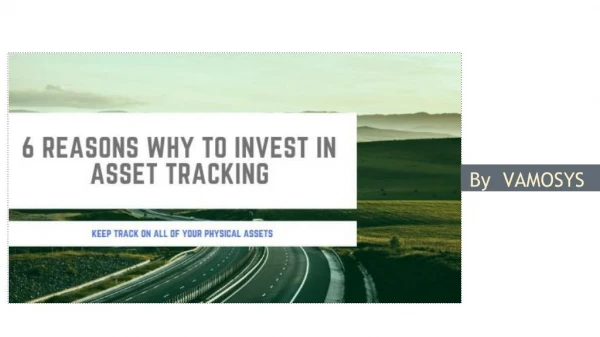 Asset Tracker - VAMOSYS - Vehicle Tracking System