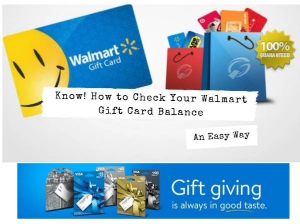 Get Your Walmart Gift Card Balance Checked Online