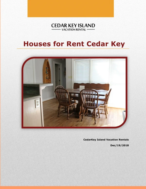 Houses for rent Cedar Key
