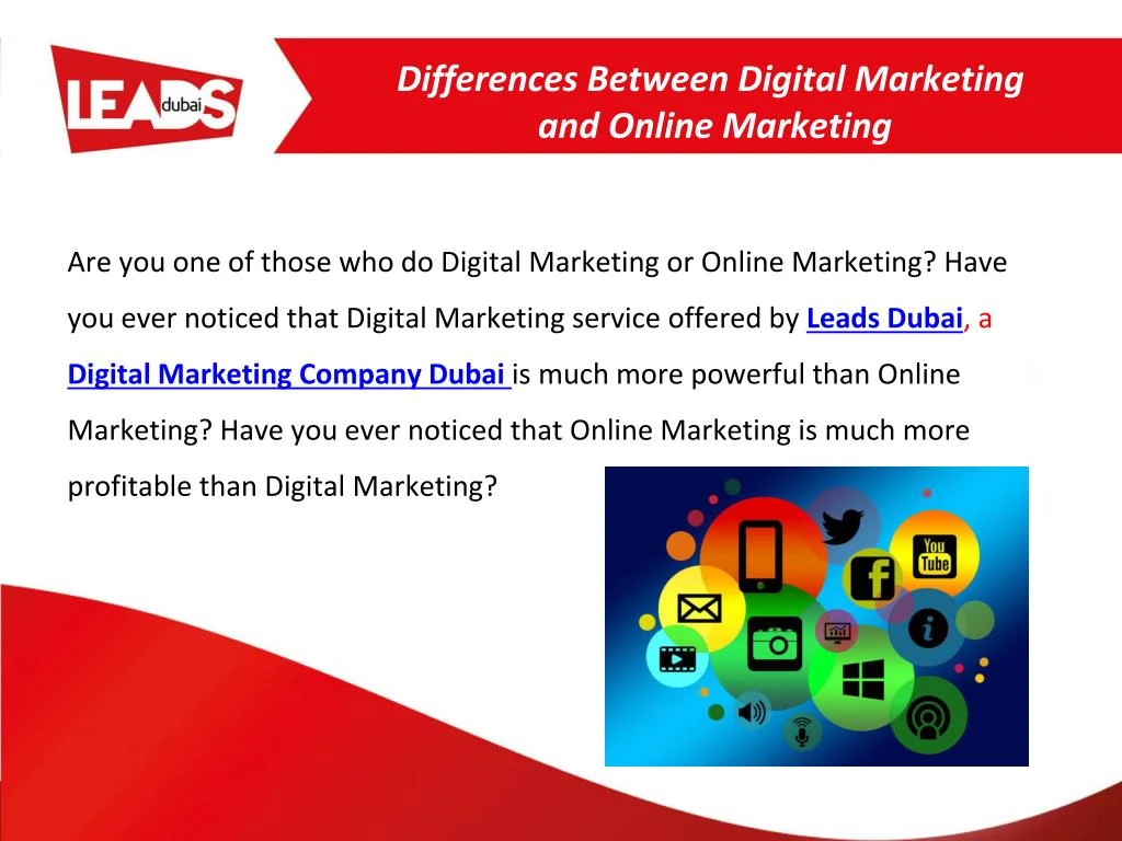 differences between digital marketing and online marketing
