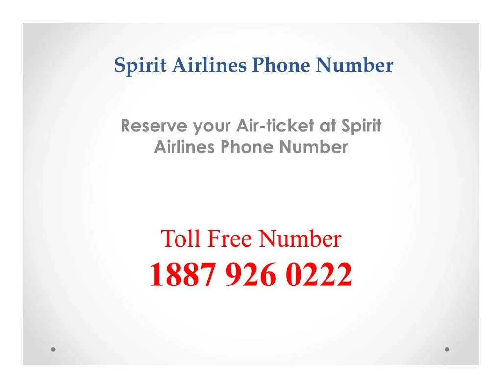 Spirit Airlines Phone Number N 