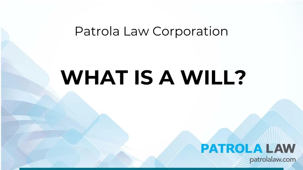 what is a will
