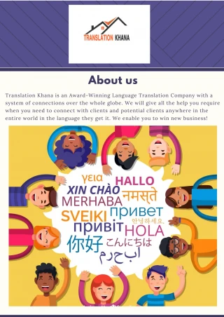 Dubai Language Translation - Translation Khana - slide 1