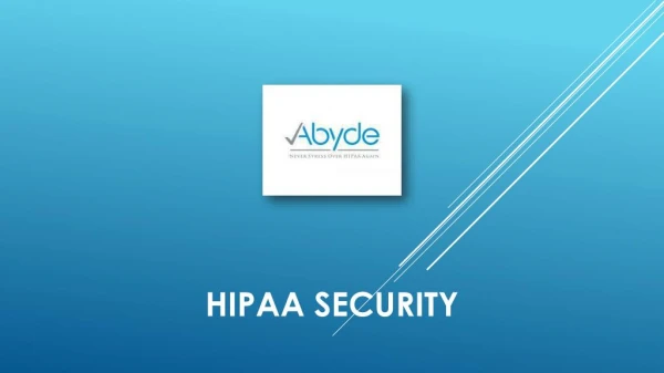HIPAA Security - Abyde