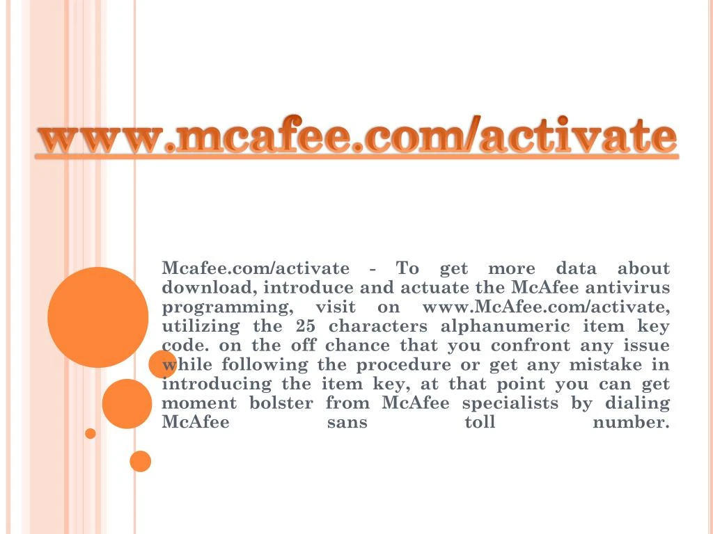 www mcafee com activate