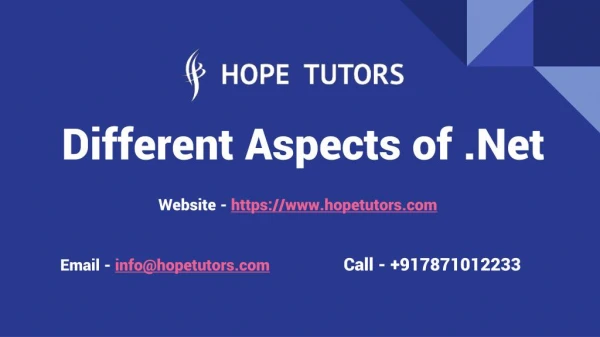 Dot Net Training in Chennai | 20% OFF | 100% Job