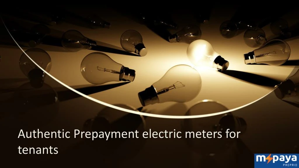 authentic prepayment electric meters for tenants