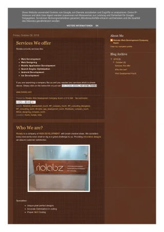 Web Design and Development - slide 1