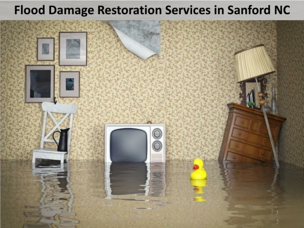 Flood Damage Restoration Services in Sanford NC