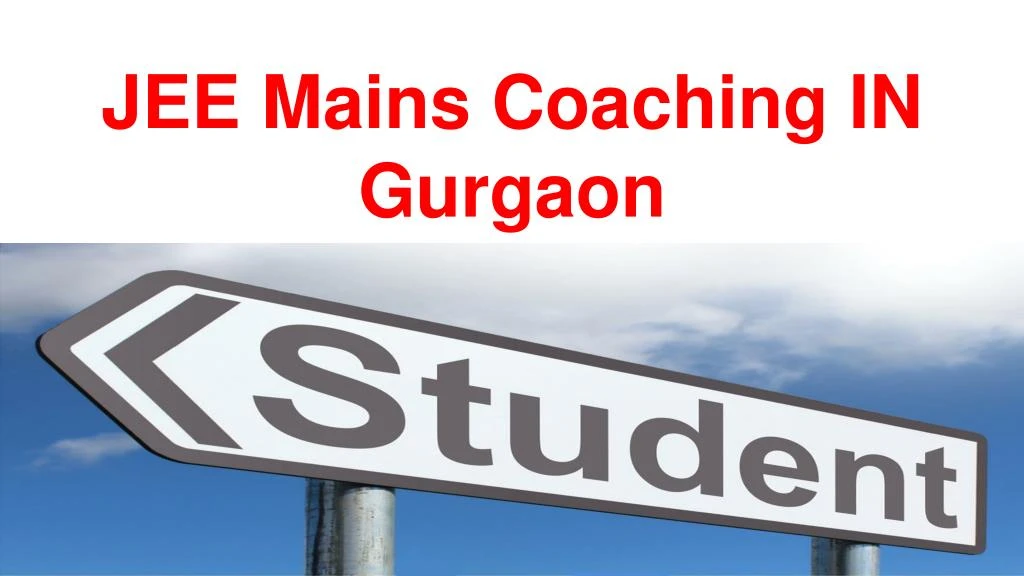 jee mains coaching in gurgaon