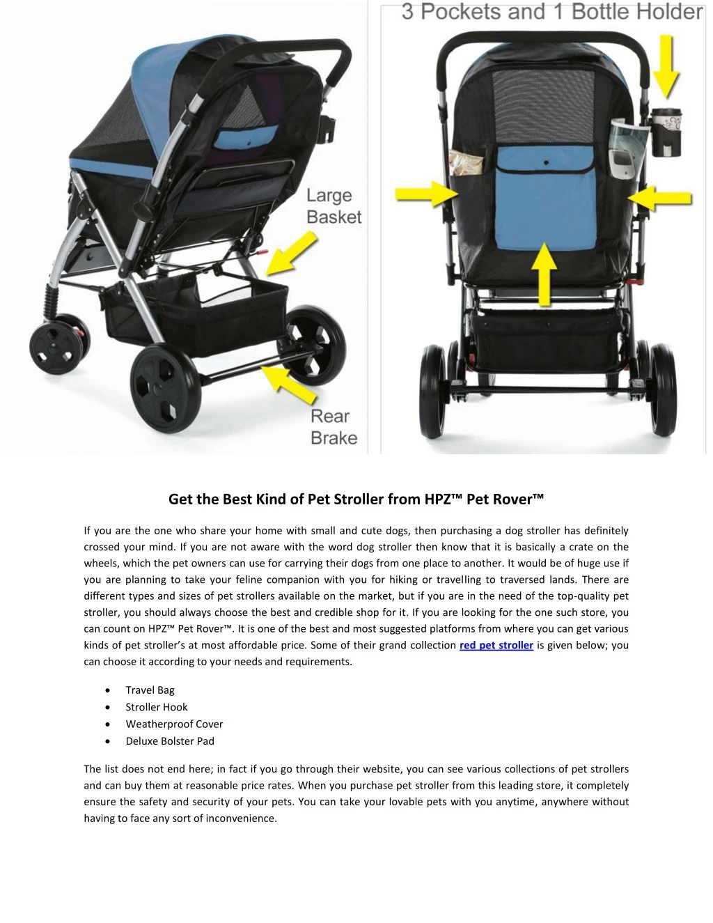 get the best kind of pet stroller from