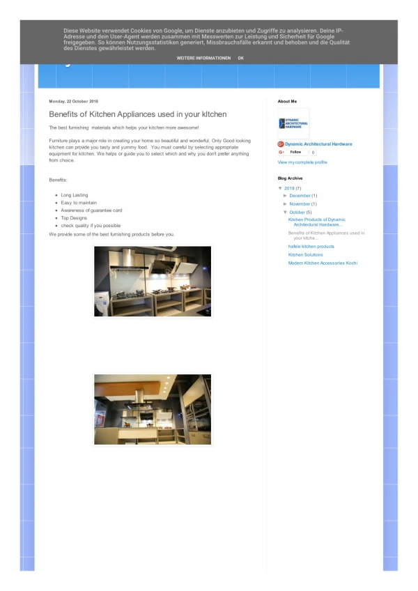 Dynamic Kitchen interior fittings - Kochi