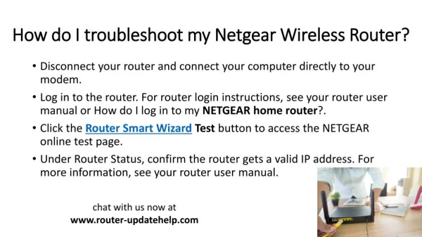 How do I update my Netgear router?