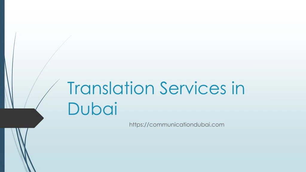 translation services in dubai
