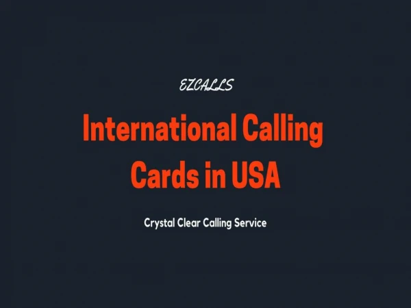 Buy Best Prepaid International Calling Cards Online