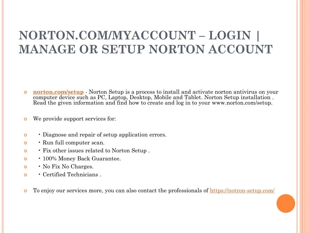 norton com myaccount login manage or setup norton account